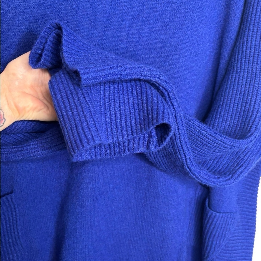 Ulla Popkin Blue Knit Pullover High Low Sweater Size 20/22 - Picture 3 of 10
